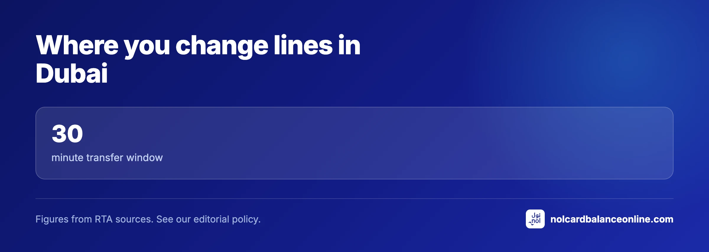 Where you change lines in Dubai