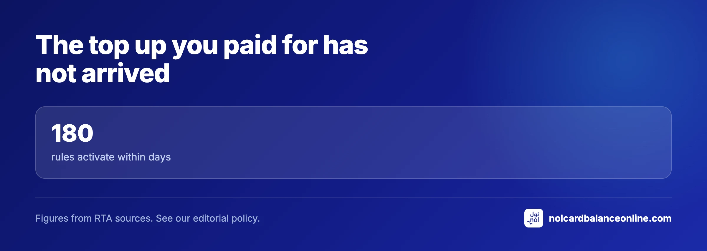 The top up you paid for has not arrived